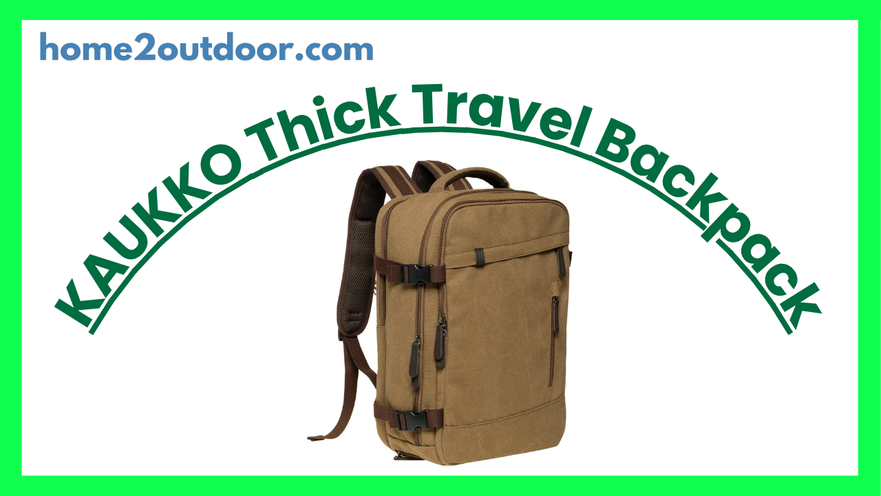 You are currently viewing KAUKKO Thick Canvas Travel Backpack